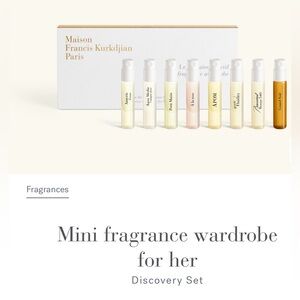 NWT Baccarat 540 + Maison Francis Kurkdjian discovery set +more 8 X 2ml